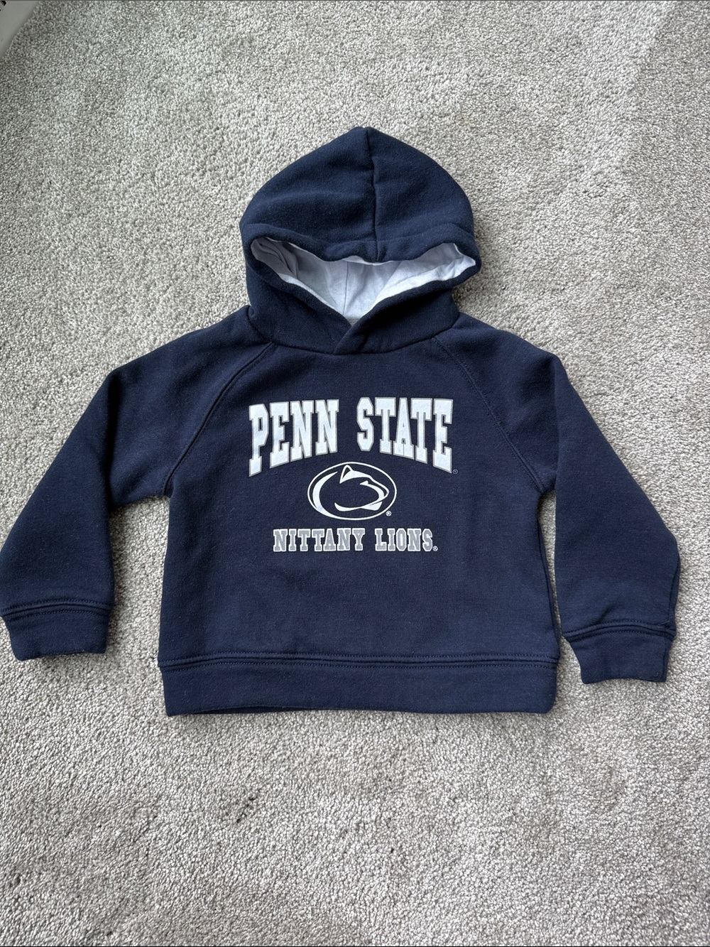 Colosseum- Penn State Nittany Lions Navy & White Kids Hooded Sweatshirt, 3T